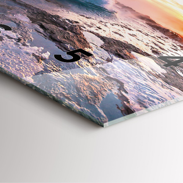 Štvorcové hodiny Gejzír na ostrove Island