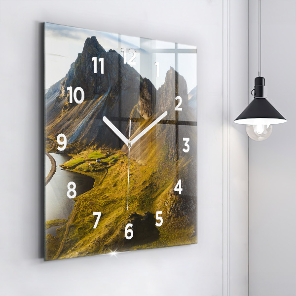 Štvorcové hodiny Cesta na Islande
