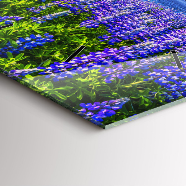 Štvorcové hodiny Pohľad na hory na Islande