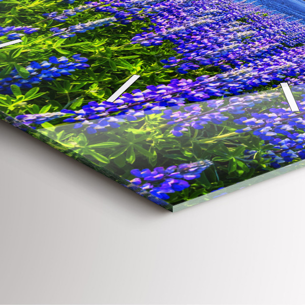 Štvorcové hodiny Pohľad na hory na Islande