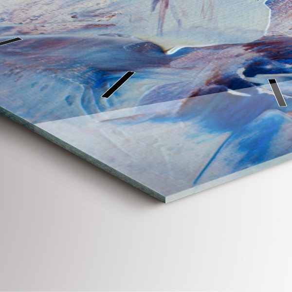 Štvorcové hodiny Abstraktné farby textúry