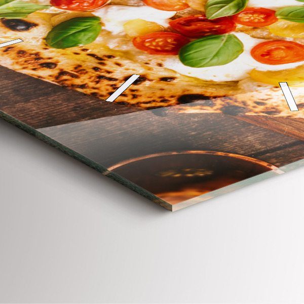 Štvorcové hodiny Talianska pizza