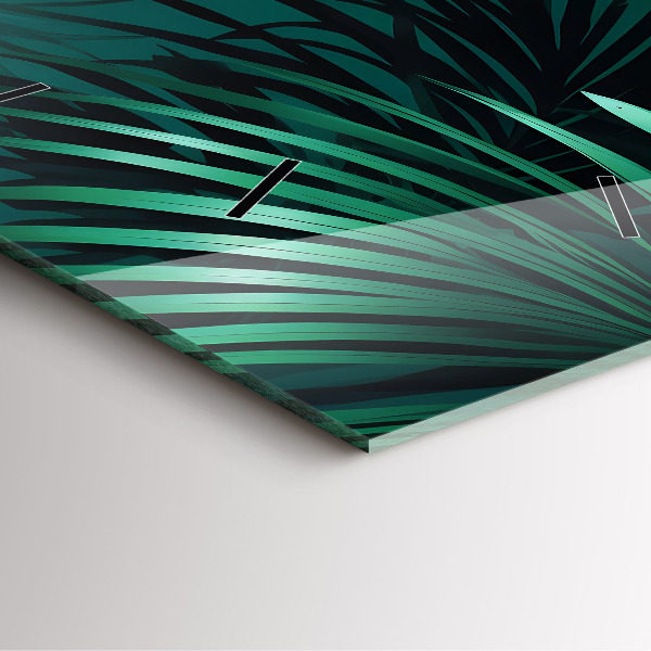 Štvorcové hodiny Tropické listy