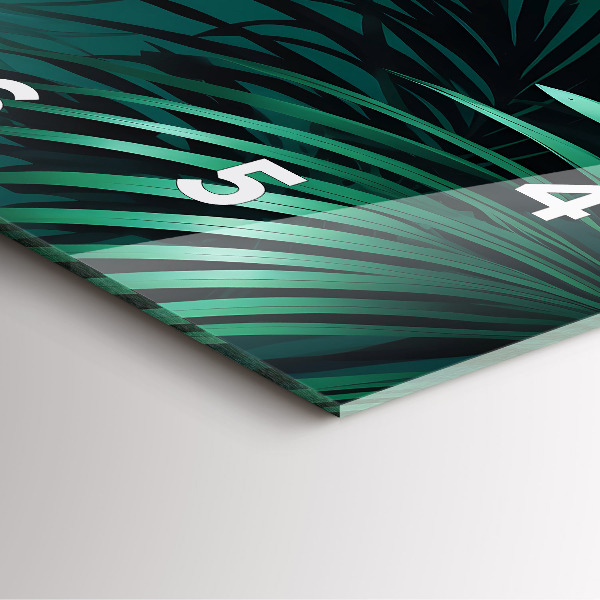 Štvorcové hodiny Tropické listy