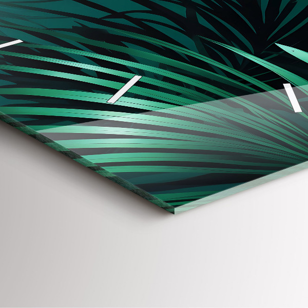 Štvorcové hodiny Tropické listy