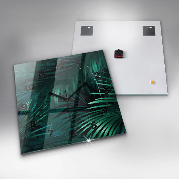 Štvorcové hodiny Tropické listy