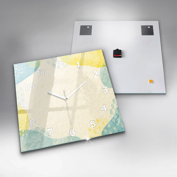 Štvorcové hodiny Rám so vzormi