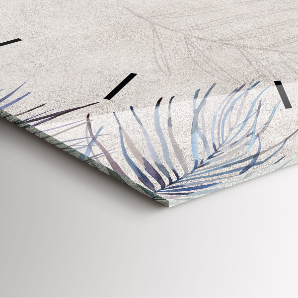 Štvorcové hodiny Palmový list