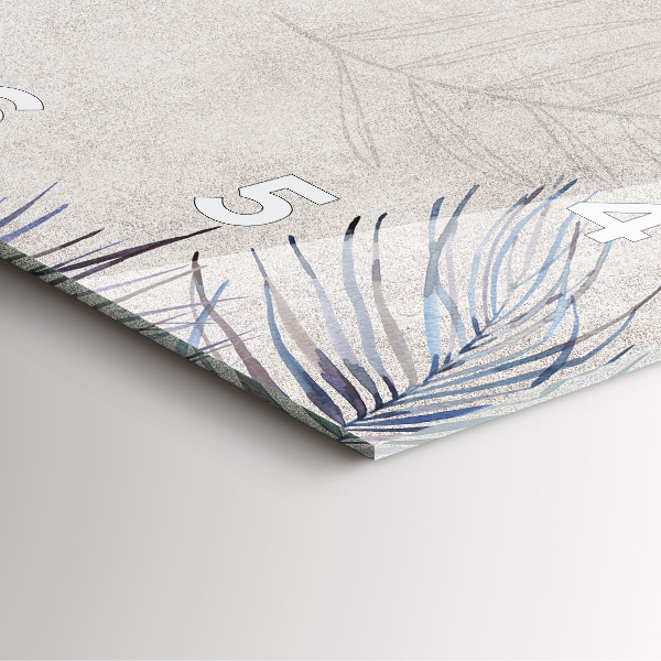 Štvorcové hodiny Palmový list