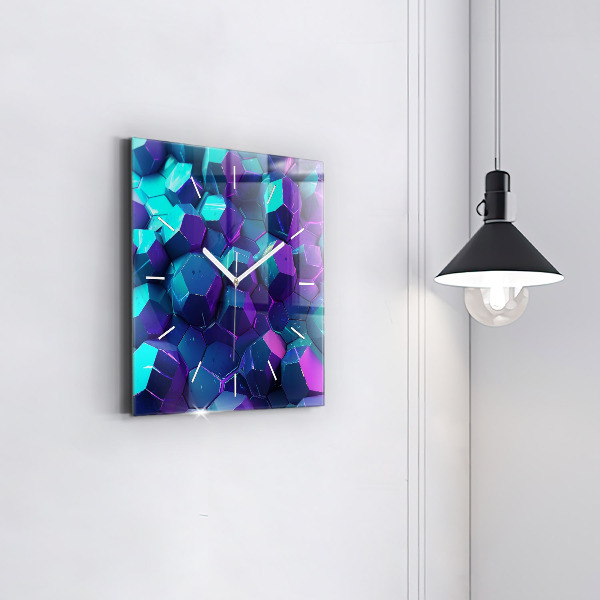 Štvorcové hodiny Geometrické postavy
