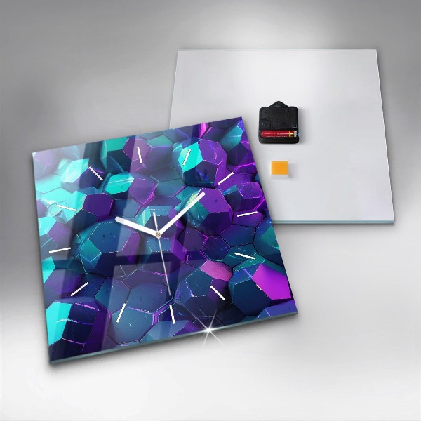 Štvorcové hodiny Geometrické postavy