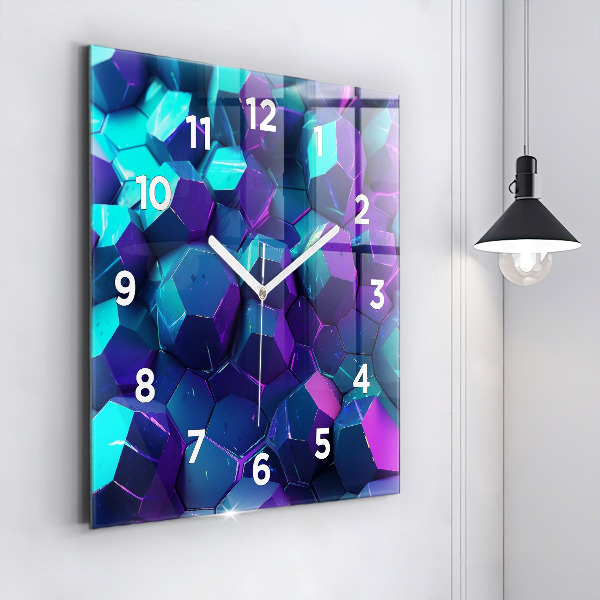 Štvorcové hodiny Geometrické postavy
