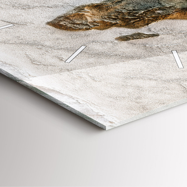 Štvorcové hodiny Stará mapa sveta