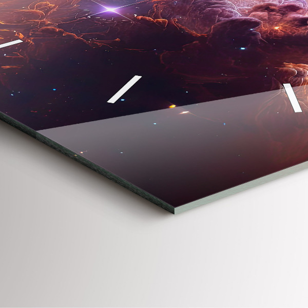 Štvorcové hodiny Kozmický svet hviezd