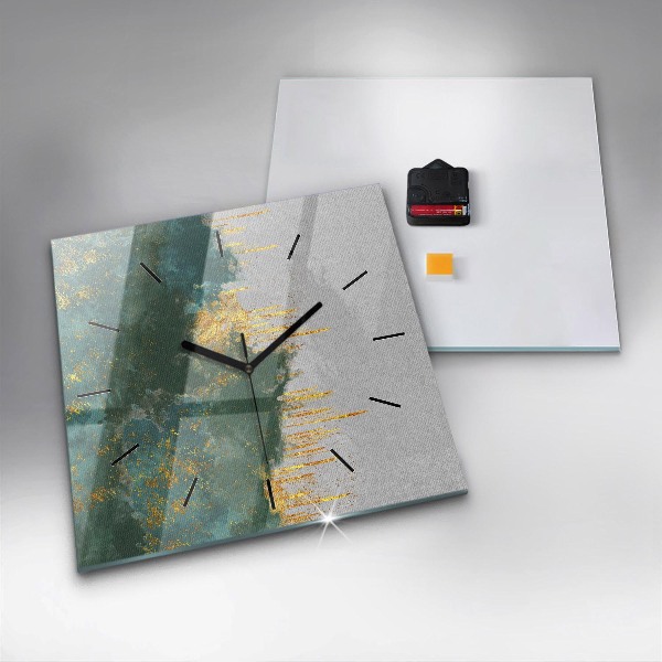 Štvorcové hodiny Dekoratívny vzor