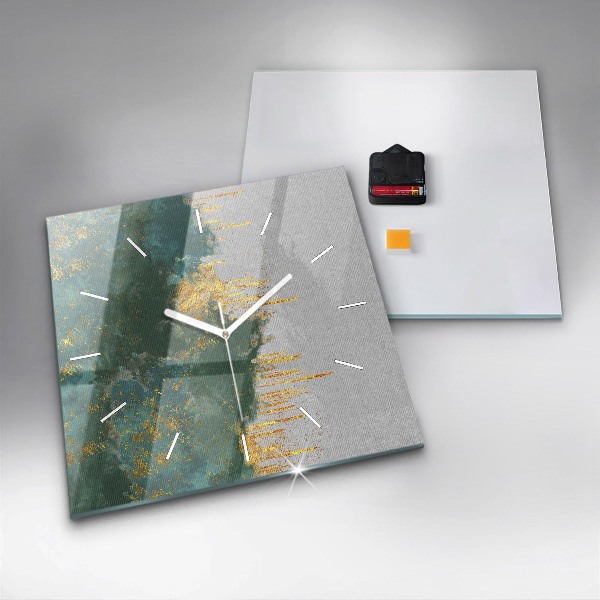 Štvorcové hodiny Dekoratívny vzor