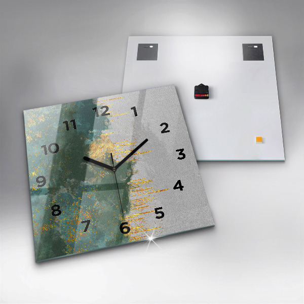 Štvorcové hodiny Dekoratívny vzor