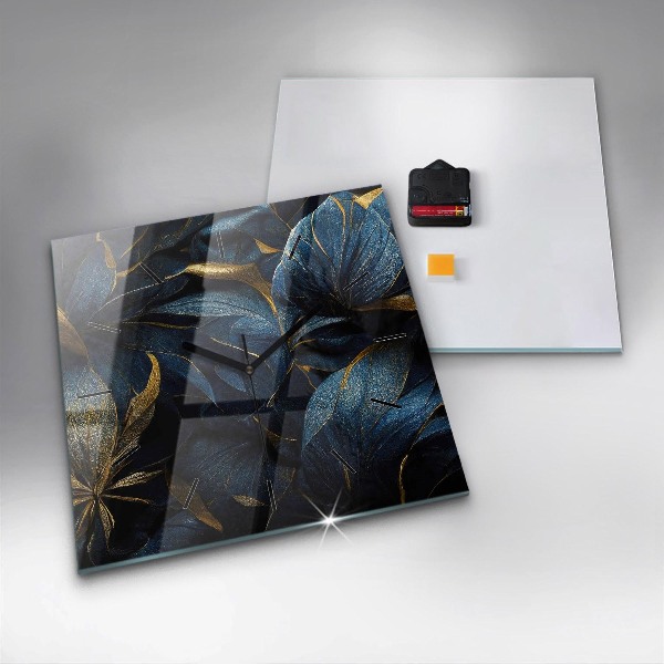 Štvorcové hodiny Dekoratívne kvety