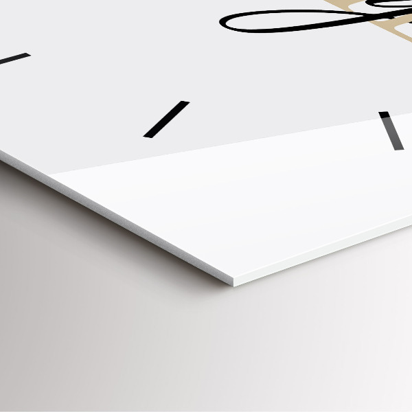 Štvorcové hodiny Rodinný nápis