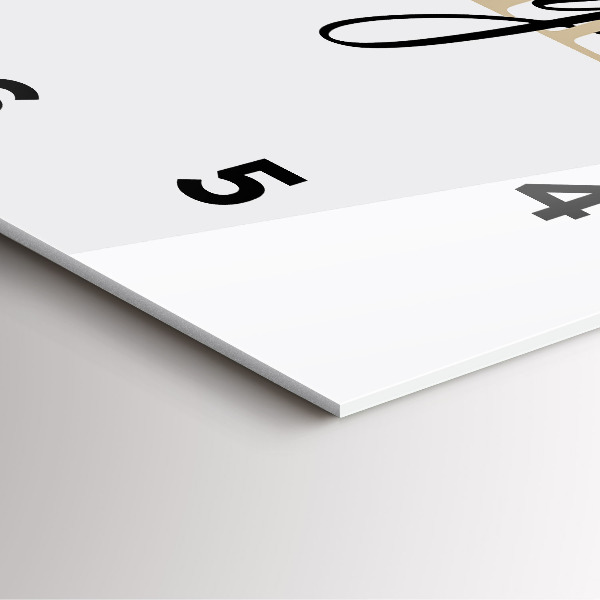 Štvorcové hodiny Rodinný nápis