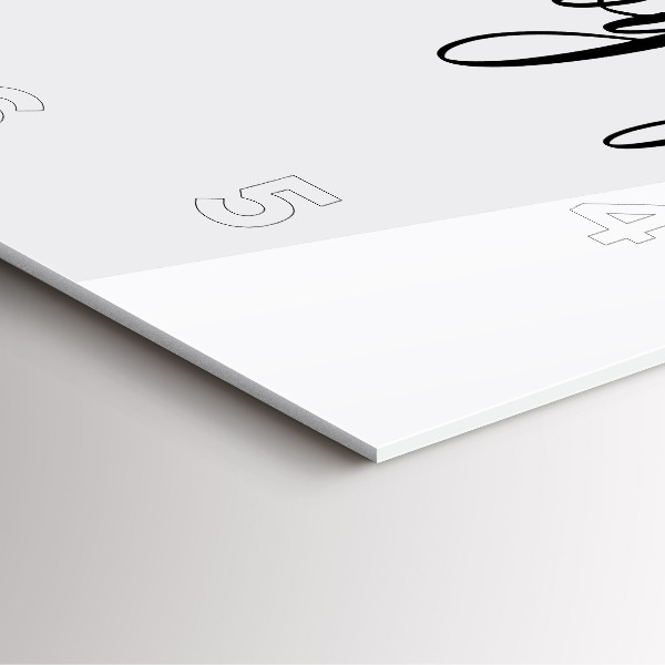 Štvorcové hodiny Nápis Bon voyage