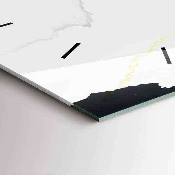 Štvorcové hodiny Abstrakcia škvrny