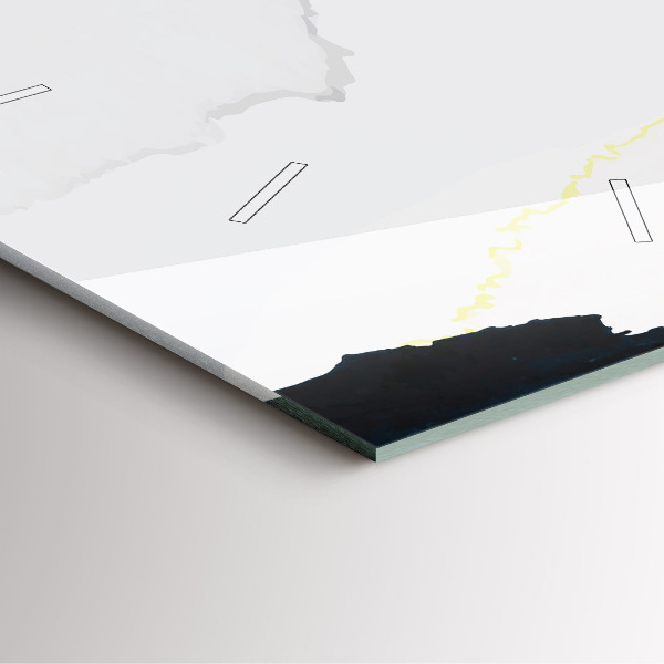 Štvorcové hodiny Abstrakcia škvrny