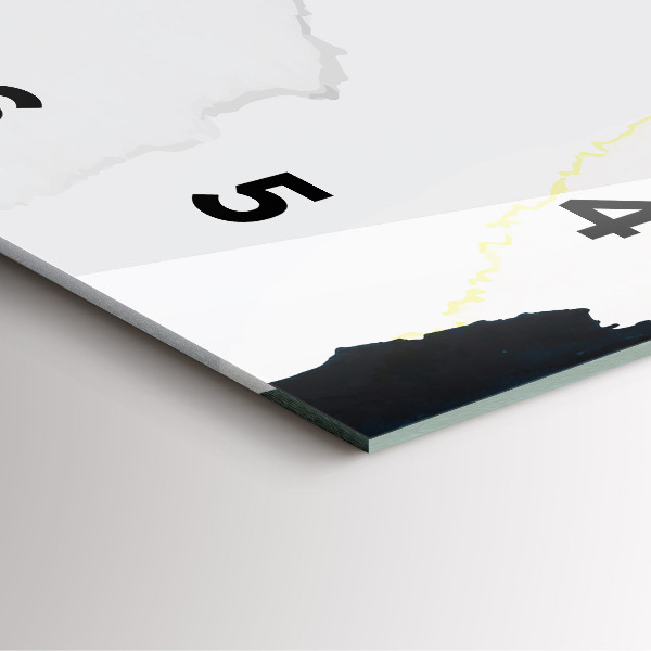 Štvorcové hodiny Abstrakcia škvrny