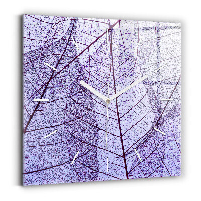 Štvorcové hodiny Listy – príroda