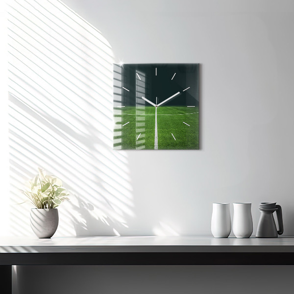 Štvorcové hodiny Futbalové ihrisko