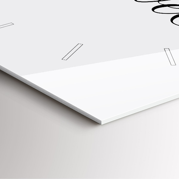 Štvorcové hodiny Cestovný nápis