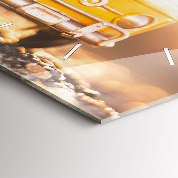 Štvorcové hodiny Auto na dovolenke