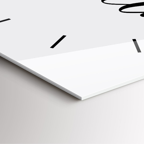 Štvorcové hodiny Dobrodružný nápis