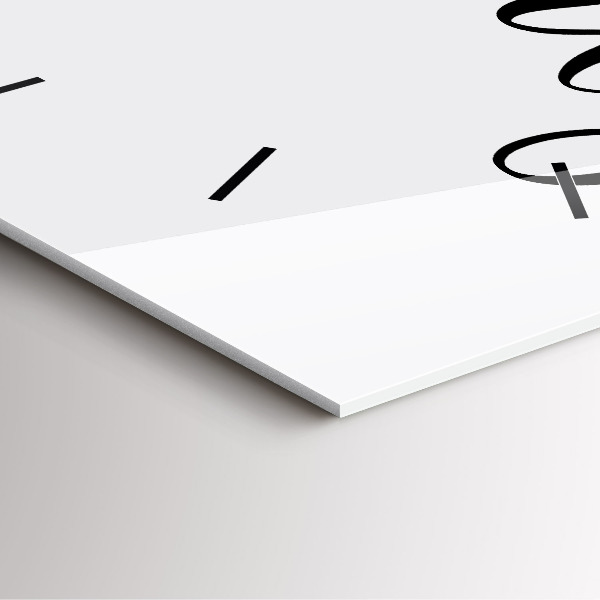 Štvorcové hodiny Rodinný nápis a srdce