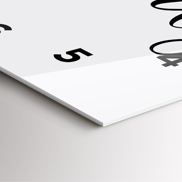 Štvorcové hodiny Rodinný nápis a srdce