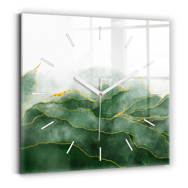 Štvorcové hodiny Listy abstrakcie