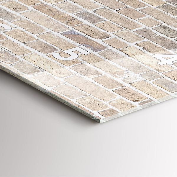 Štvorcové hodiny Tehlová stena