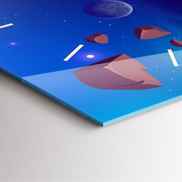 Štvorcové hodiny Galaxie planéty