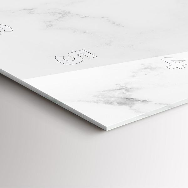 Štvorcové hodiny Elegantný mramor