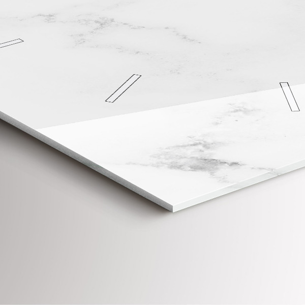 Štvorcové hodiny Elegantný mramor