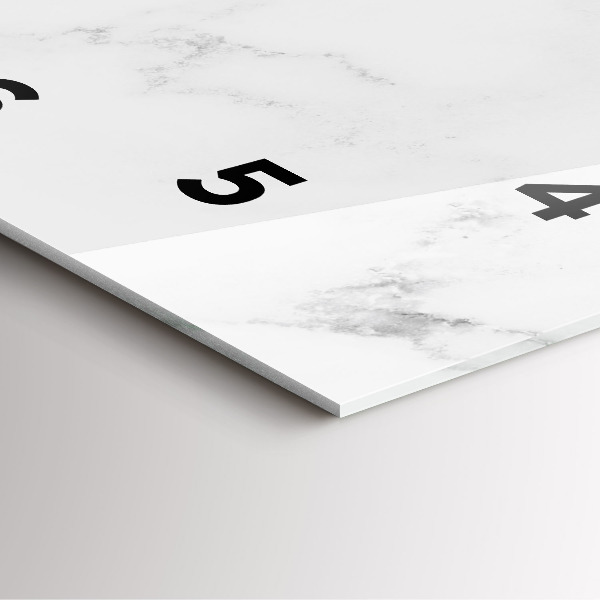 Štvorcové hodiny Elegantný mramor