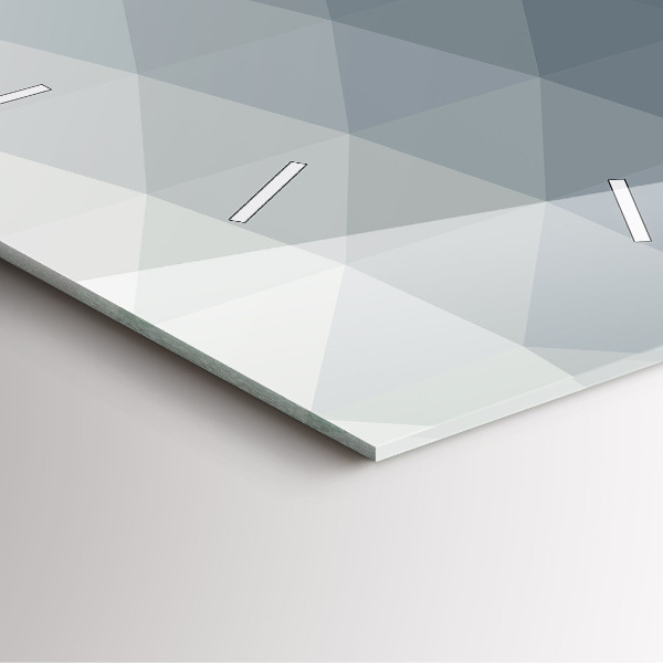 Štvorcové hodiny Šedá abstrakcia