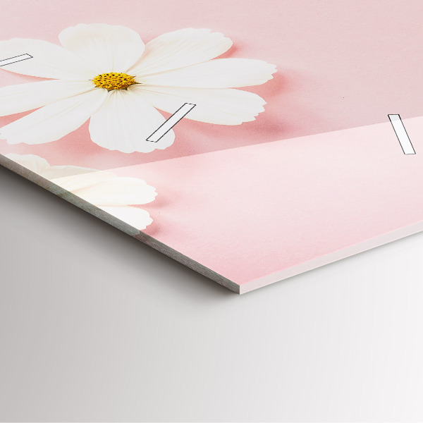 Štvorcové hodiny Kvety sedmokrásky