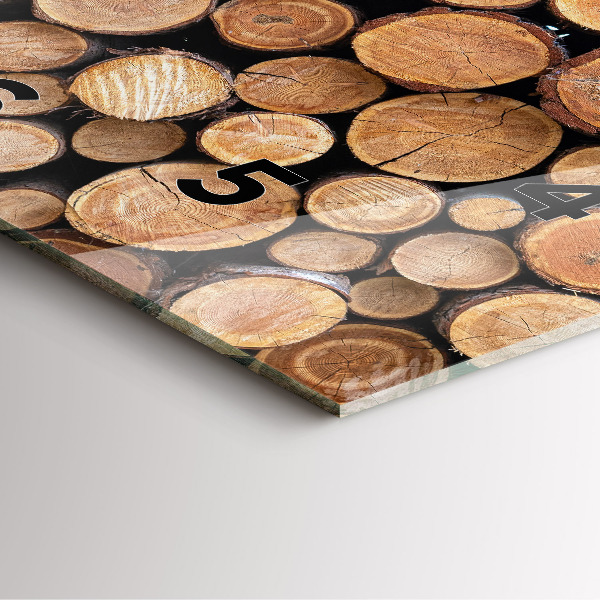 Štvorcové hodiny Krúžky stromov