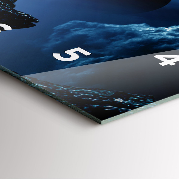 Štvorcové hodiny Veľká galaxia