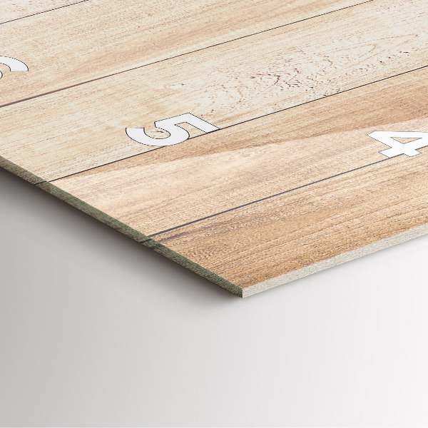 Štvorcové hodiny Drevená textúra