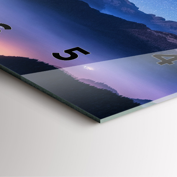 Štvorcové hodiny Mliečna dráha a hory