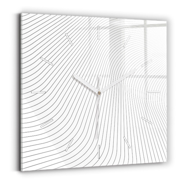 Štvorcové hodiny Abstraktné línie
