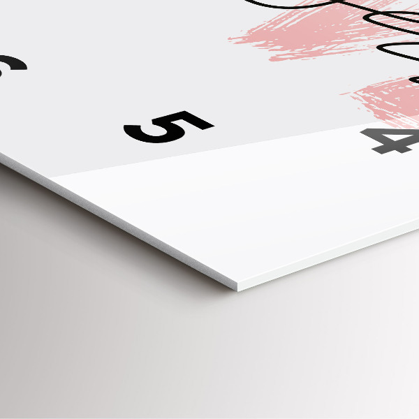 Štvorcové hodiny Nápis Milujte sa