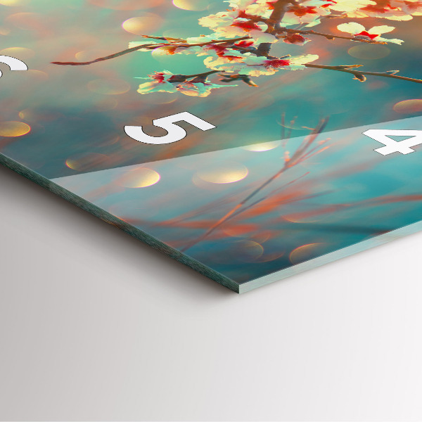 Štvorcové hodiny Jarné kvety